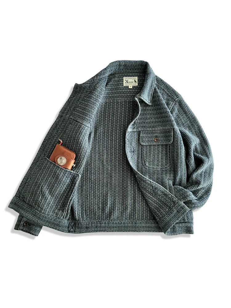 Haori Japanese Jacket - Abbigliamento Amekaji da Uomo, Giacca in