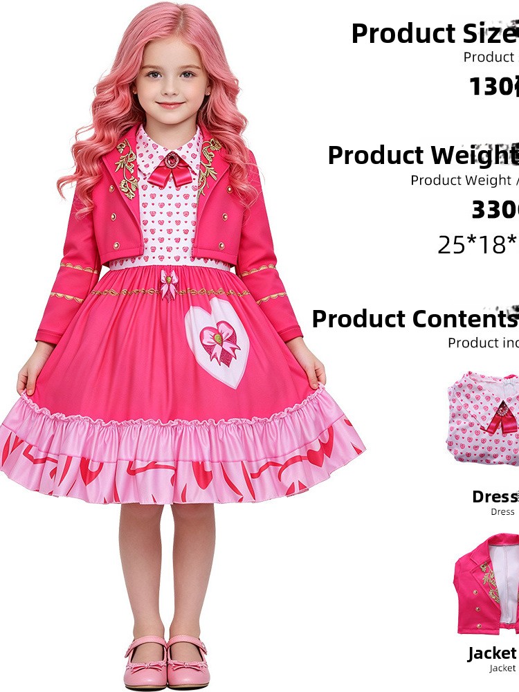 Ethnic Fashion Online - Nuovo Abito Rosa per Cosplay, Costume