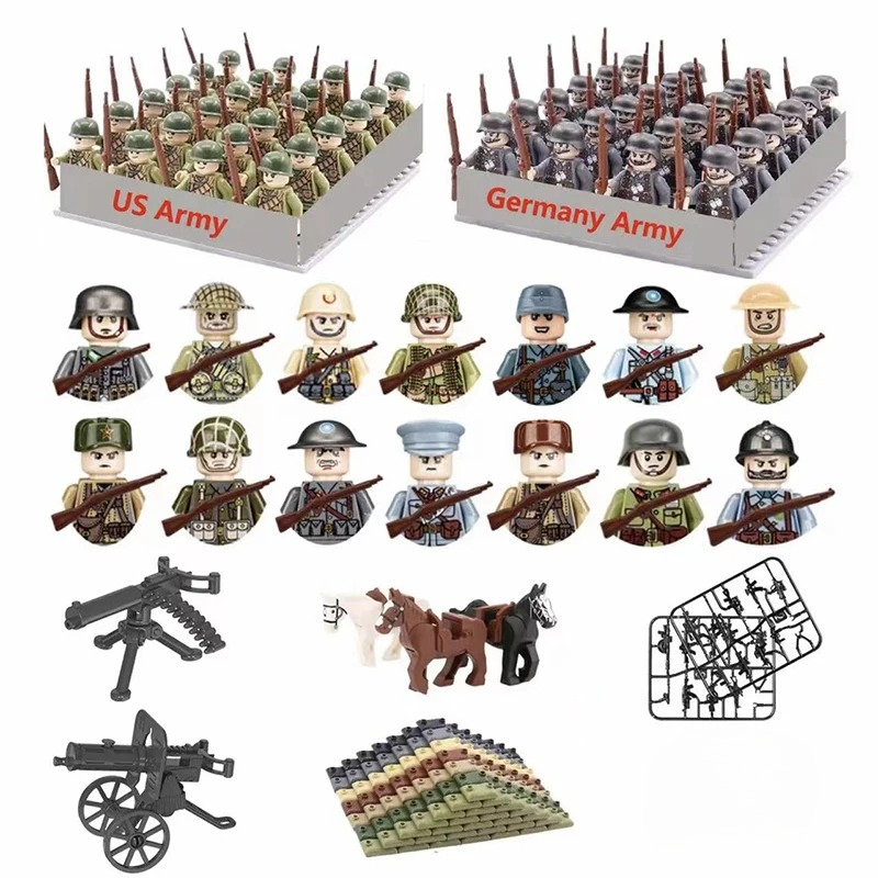 Ethnic Fashion World - 24 Pezzi di Blocchi da Costruzione