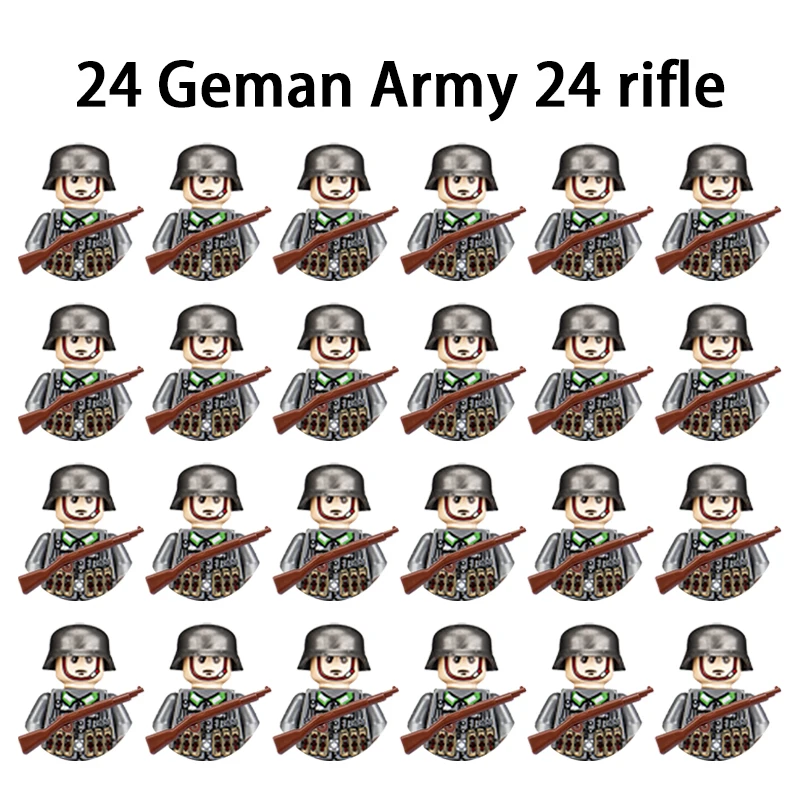Ethnic Fashion World - 24 pezzi di figure militari della