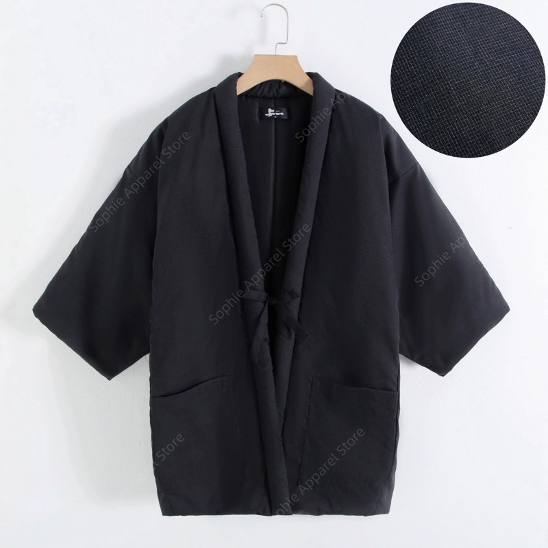 Haori Japanese Jacket - Giacca invernale da uomo Hanten stile