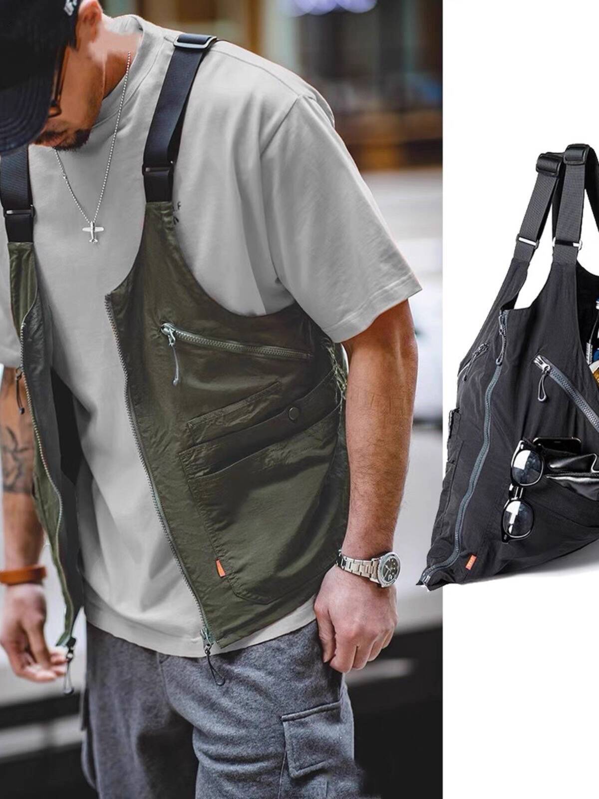 Gilet Cargo Funzionale Retrò d - Haori Japanese Jacket recensione e prezzo