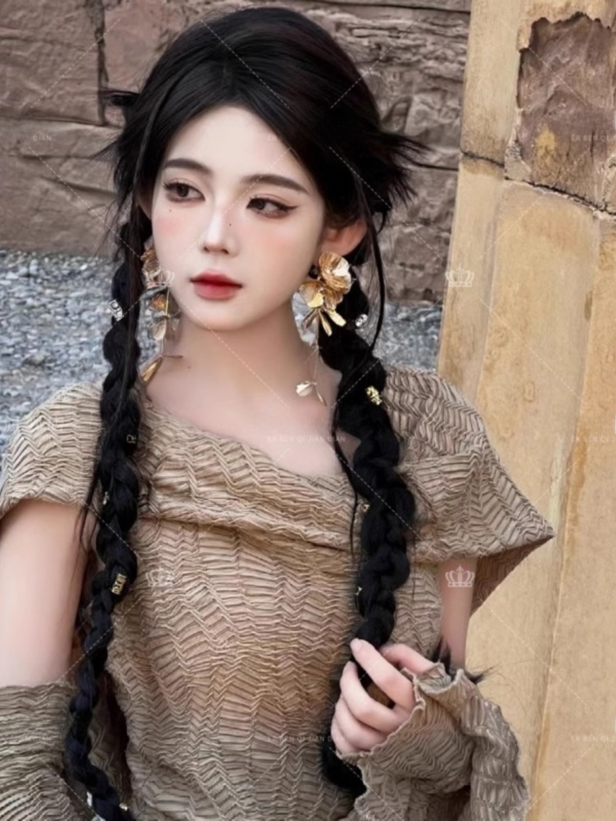 Abito lungo a tema desertico,  - Ethnic Fashion Photography recensione e prezzo