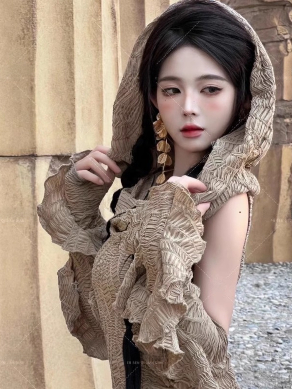 Abito lungo a tema desertico,  - Ethnic Fashion Photography recensione e prezzo