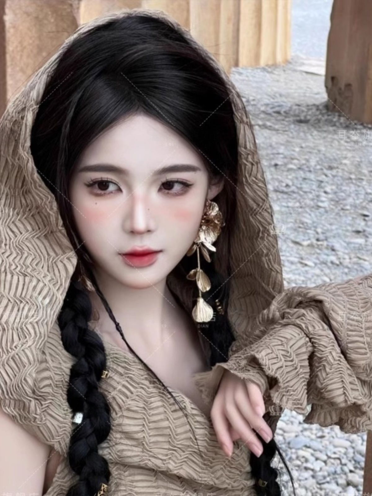 Abito lungo a tema desertico,  - Ethnic Fashion Photography recensione e prezzo