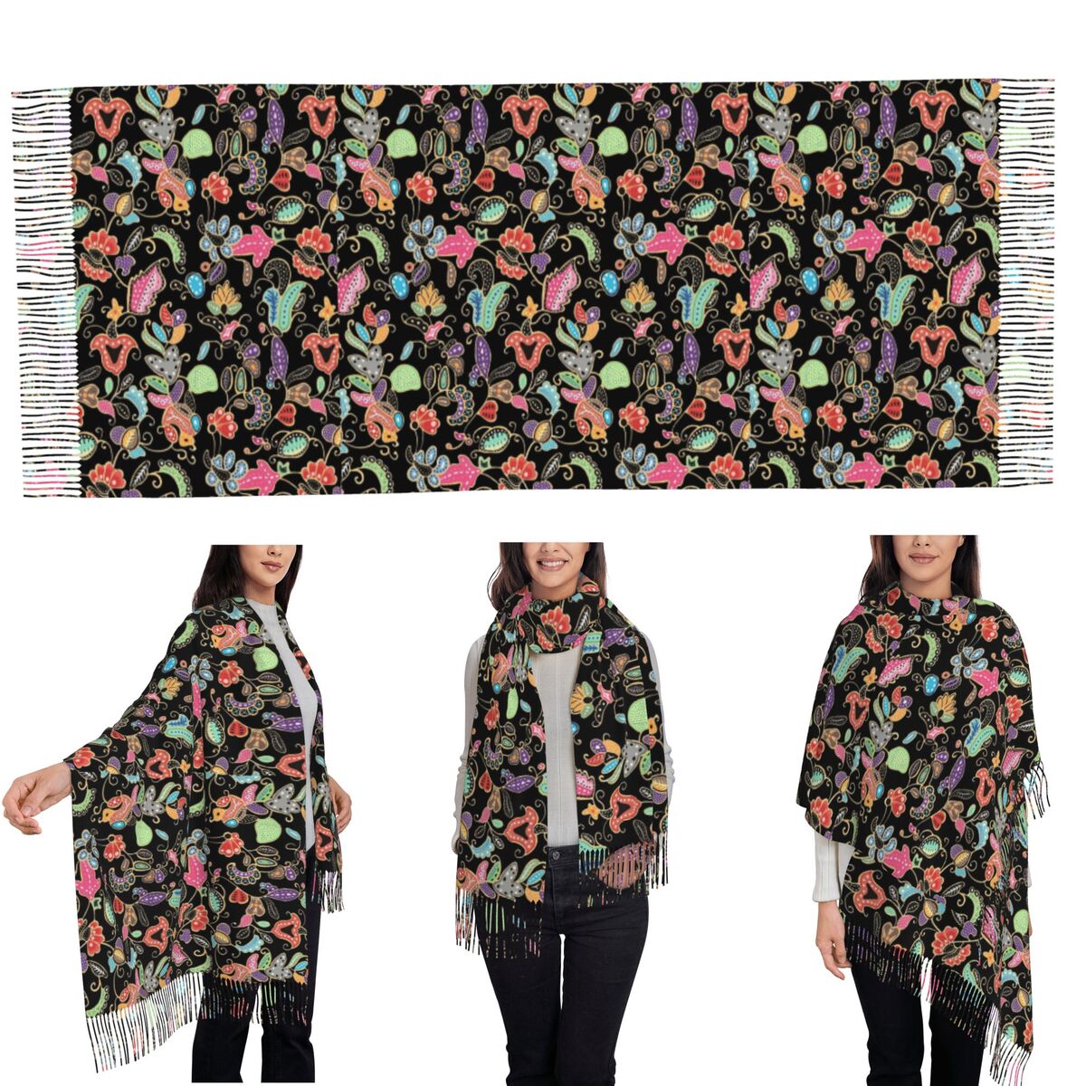 Sciarpa viola in stile sarong  - Batik Sarong Wrap recensione e prezzo