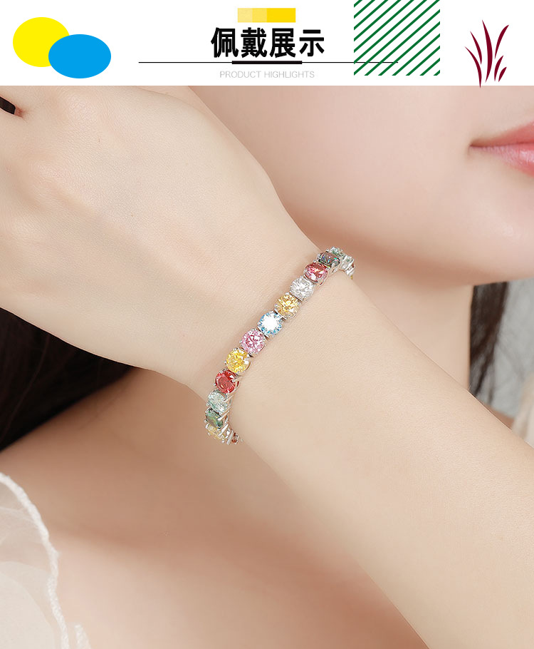 Bracciale in moissanite color  - Ethnic Fashion Wear For Women recensione e prezzo